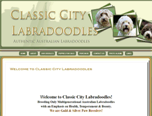Tablet Screenshot of classiccitylabradoodles.com